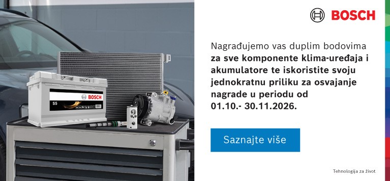 Nagrađujemo vas duplim bodovima za sve komponenete klima uređaja i akumulatora i pružamo vam priliku za osvajanje dodatnih nagrada
